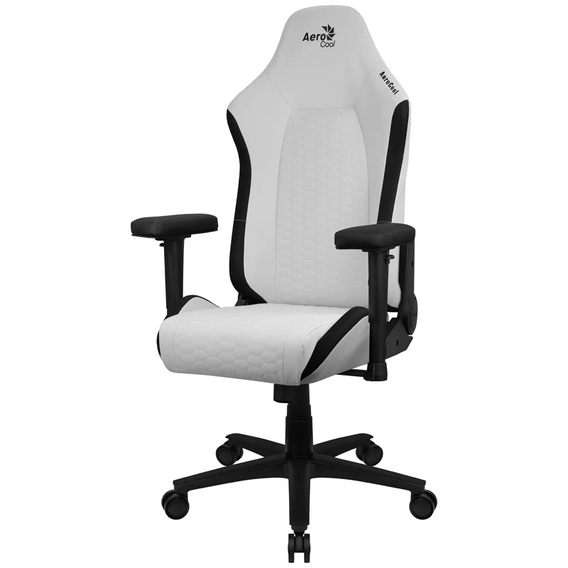 Aerocool Crown Leatherette Moonstone White silla gaming