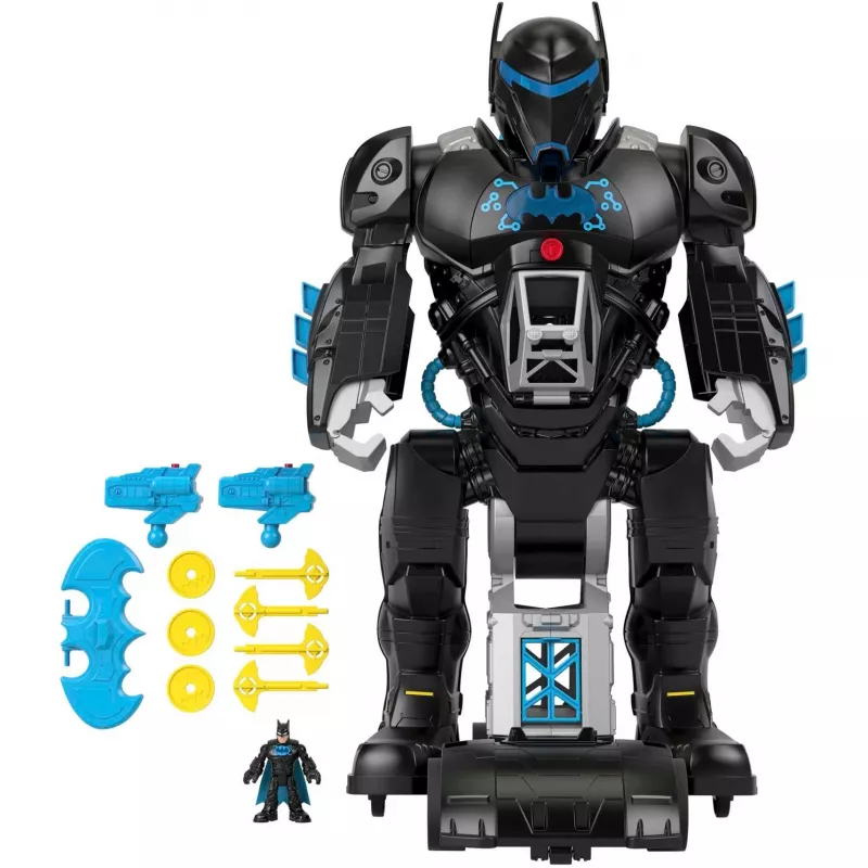 Set de juego MATTEL Imaginext DC Super Friends Bat-Tech Batbot robot transformable