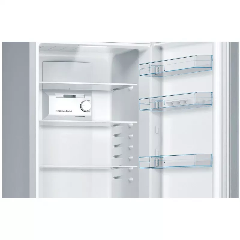 Bosch KGN36NLEA frigorífico combinado con congelador inferior, No Frost, 305 l, clase energética E, acero inoxidable