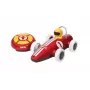 Coche de carreras RC BRIO con mando a distancia, rojo/blanco