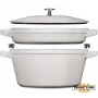 Cocotte redonda de hierro fundido Staub La Cocotte fuente 24 cm 3,8 L negra