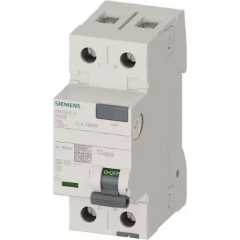 Siemens 5SV3312-3 interruptor diferencial tipo F 25A 30mA 230V 2TE