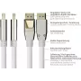 GOOD CONNECTIONS PREMIUM cable DisplayPort 2.0, 54 Gbit/s, UHBR 13.5, 4K @240Hz / 8K @60Hz, conector totalmente metálico, cobre, 3m