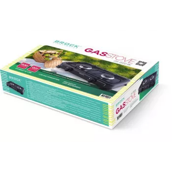Brock GS 2002 BK hornillo de gas portátil - negro