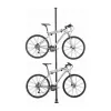 Topeak Dual-Touch soporte de bicicleta de suelo a techo para 2 bicicletas, negro/plata