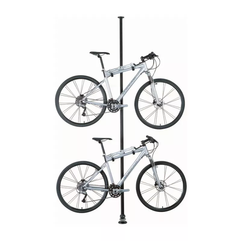 Topeak Dual-Touch soporte de bicicleta de suelo a techo para 2 bicicletas, negro/plata