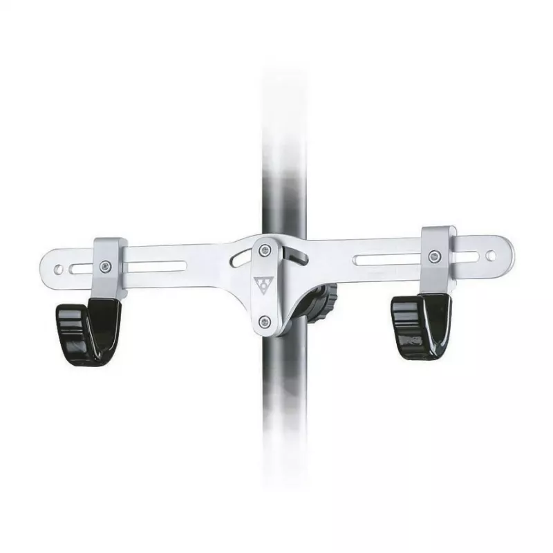 Topeak Dual-Touch soporte de bicicleta de suelo a techo para 2 bicicletas, negro/plata