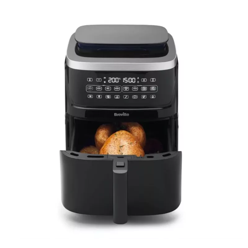 Breville VDF133X freidora de aire sin aceite, 7L, 1700W, negro/plata