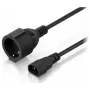 Ubiquiti C14 tipo F Schuko cable adaptador 0,3m negro