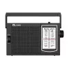 ELTRA Radio IZA-5 negro radio FM portátil con bandas AM LW, entrada AUX, funcionamiento con pilas/red