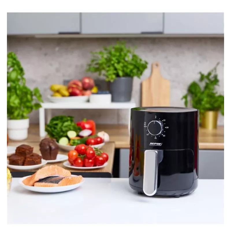 MPM MFR-12 Freidora de aire 1500W 3,2L Negro