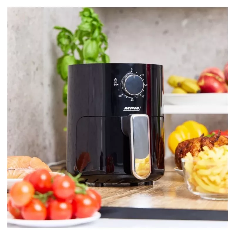 MPM MFR-12 Freidora de aire 1500W 3,2L Negro