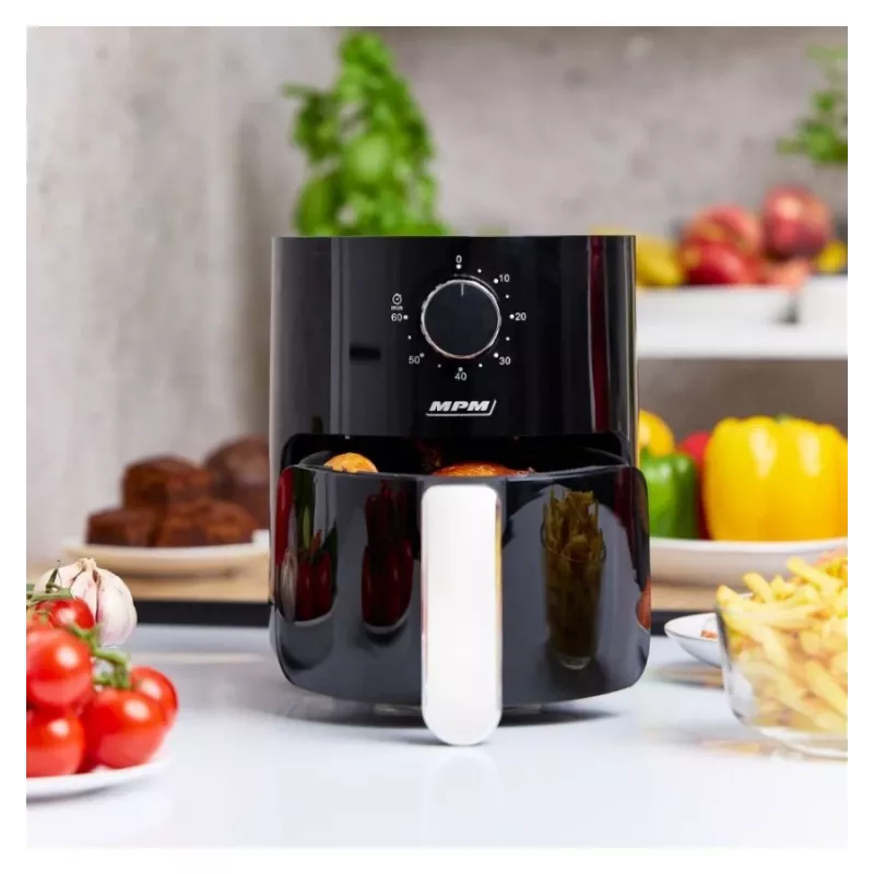 MPM MFR-12 Freidora de aire 1500W 3,2L Negro