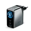 EVERACTIVE SC-670Q Cargador GaN 67W USB-C con 2x USB-C y 1x USB-A, Quick Charge 4+, PD 3.0, Negro