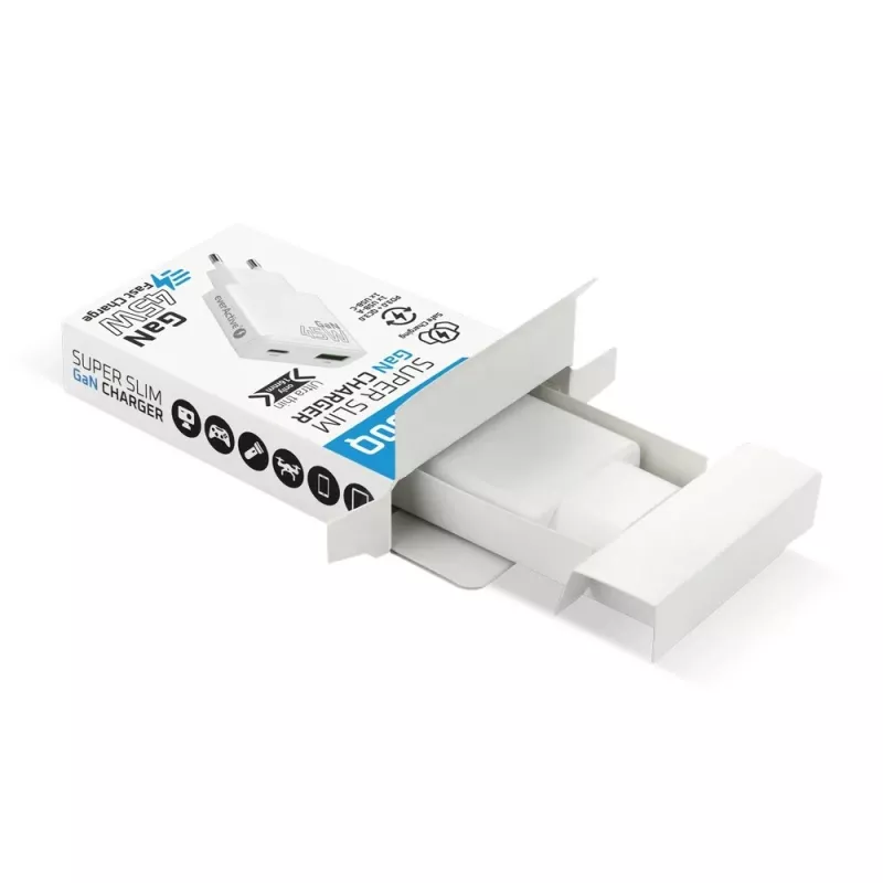 EVERACTIVE Cargador de pared GaN QC3.0 45W USB-C SC-460Q Blanco