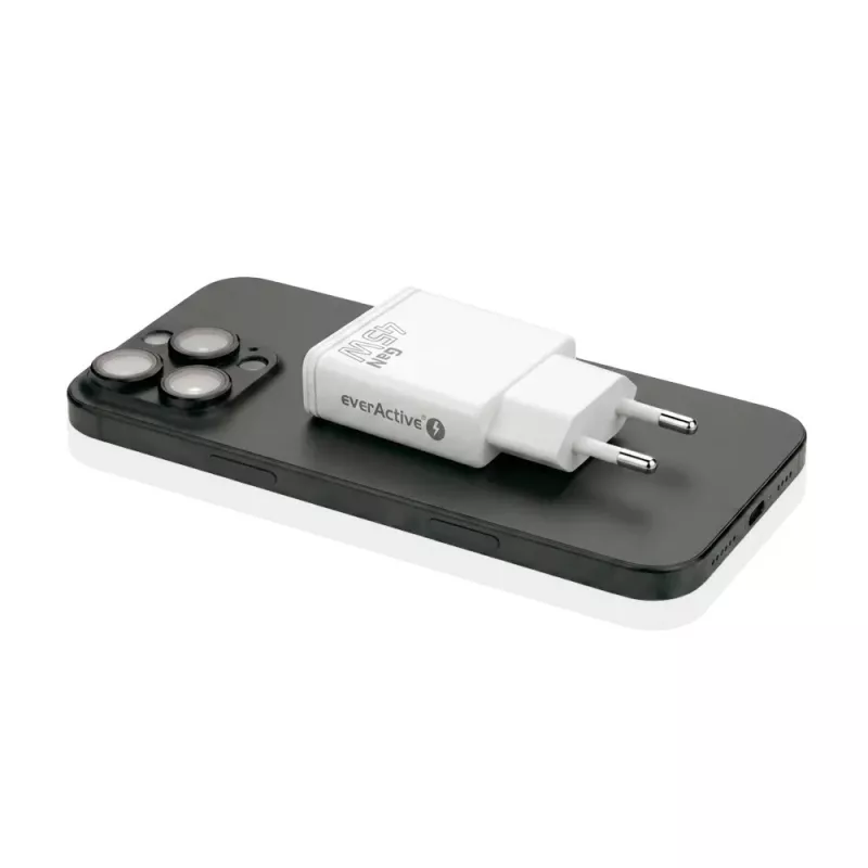 EVERACTIVE Cargador de pared GaN QC3.0 45W USB-C SC-460Q Blanco