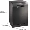 Bosch SMS4ENC06E Lavavajillas independiente, 13 cubiertos, 44 dB, Silver Inox