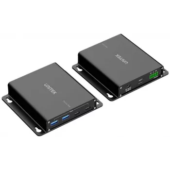 UNITEK Extensor USB 3.0 sobre Ethernet 100m con hub de 4 puertos