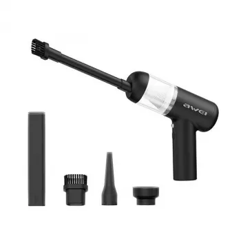 AWEI Aspirador de mano con batería Mini V2 Negro 5000Pa de succión USB-C