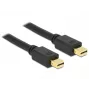 Delock 83473 Cable Mini DisplayPort, Mini DisplayPort (M) a Mini DisplayPort (M), 1 m, Negro