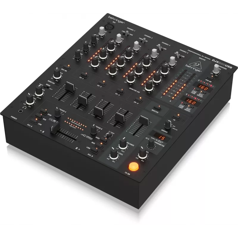 Behringer DJX900USB Mezclador DJ profesional de 5 canales con crossfader VCA sin contacto INFINIUM, efectos digitales avanzados e interfaz USB/audio