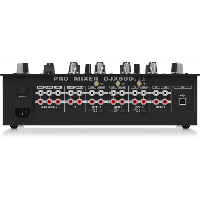 Behringer DJX900USB Mezclador DJ profesional de 5 canales con crossfader VCA sin contacto INFINIUM, efectos digitales avanzados e interfaz USB/audio