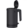 WMF KÜCHENminis hervidor de agua 0,8 L, 1800 W, acero inoxidable, negro