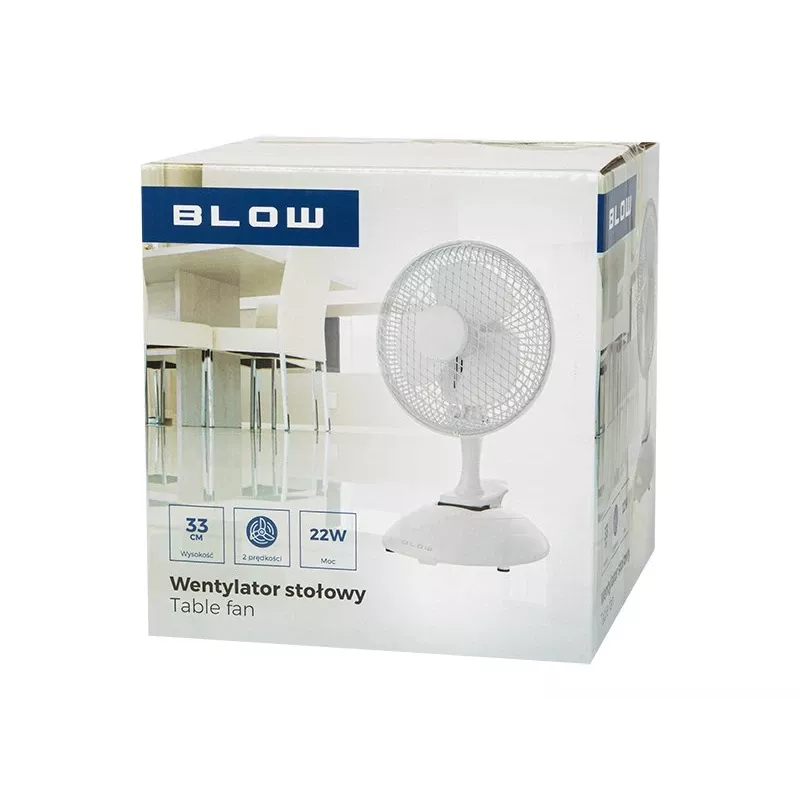 BLOW ventilador de sobremesa 6 pulgadas / 15cm 2in1 ventilador con pinza 25W negro