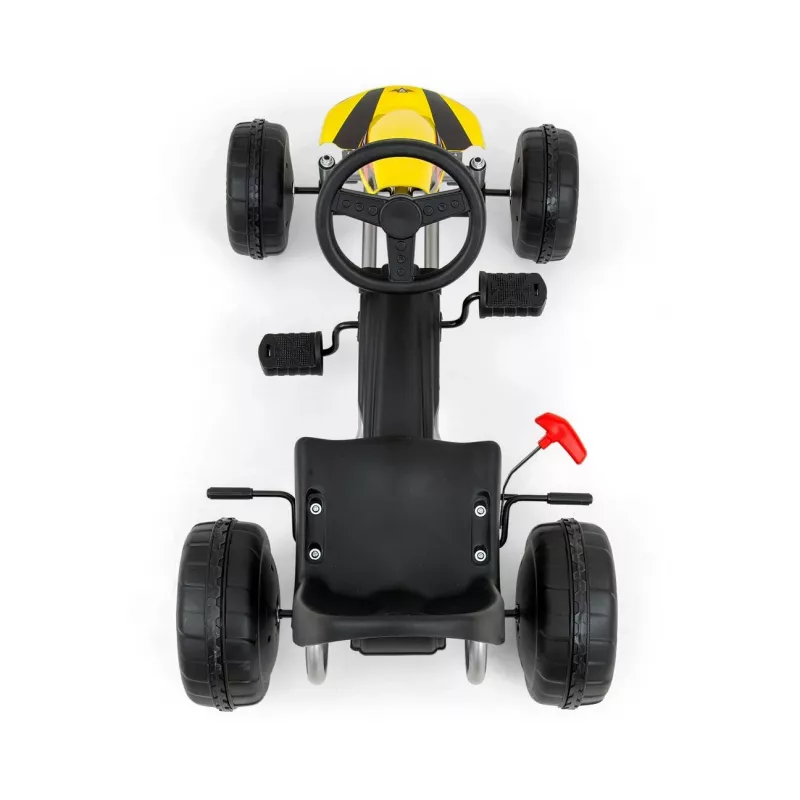 MILLY MALLY kart de pedales Viper amarillo