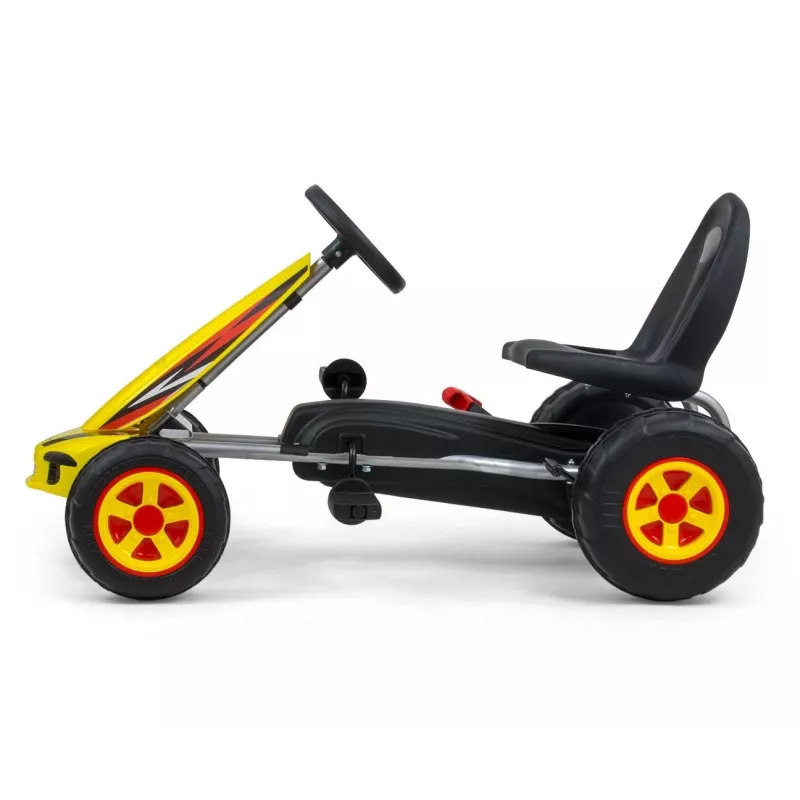 MILLY MALLY kart de pedales Viper amarillo