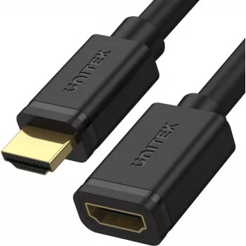 Cable de extensión HDMI UNITEK 3m HDMI 2.0 conector macho a conector hembra 4K 60Hz negro