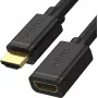 Cable de extensión HDMI UNITEK 3m HDMI 2.0 conector macho a conector hembra 4K 60Hz negro