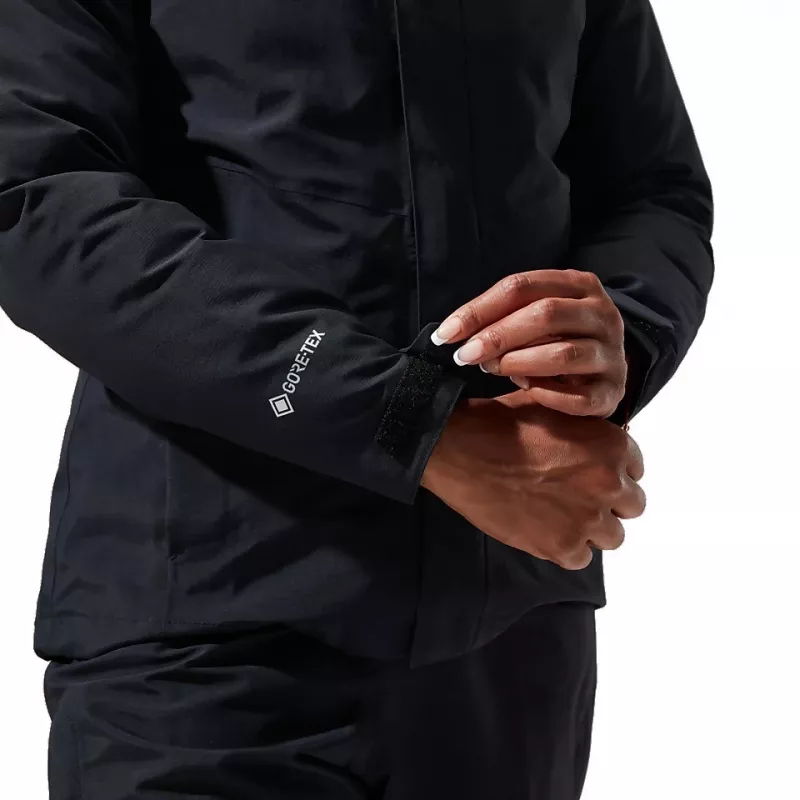 Berghaus Hillwalker Gore-Tex InterActive Chaqueta de mujer, talla M (negra)