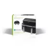Nedis KAAF320BK freidora de aire de doble cesta, 4,2 l, 80-200 °C, temporizador de 60 min, negra