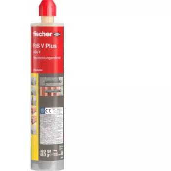 FISCHER Mortero de inyección FIS V Plus 300 T (gris, 1 cartucho 300 ml)