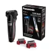 Panasonic ES-LL41-K503 Afeitadora húmedo-seco, 3 cuchillas de lámina, litio-ion, 50 minutos de autonomía, negra
