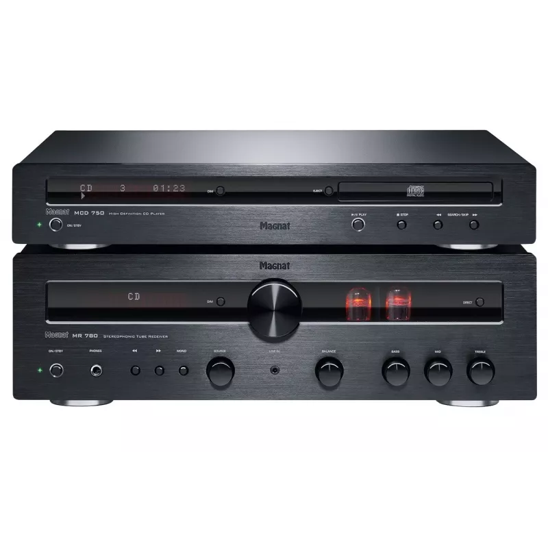 MAGNAT MR 780 amplificador estéreo híbrido negro
