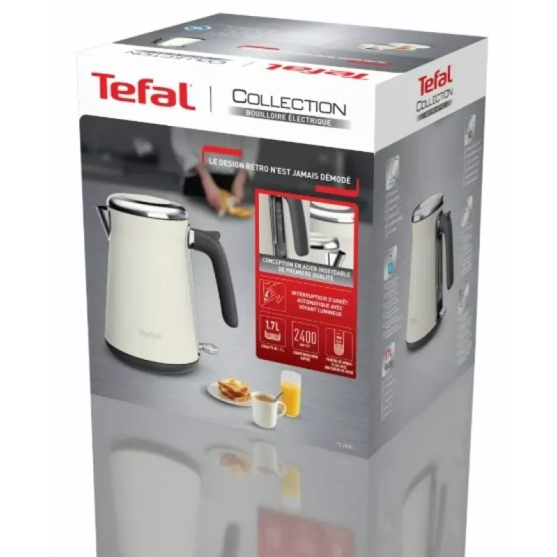 Tefal Loft Collection KI666AE0 Hervidor 1,7 L 2400 W marfil