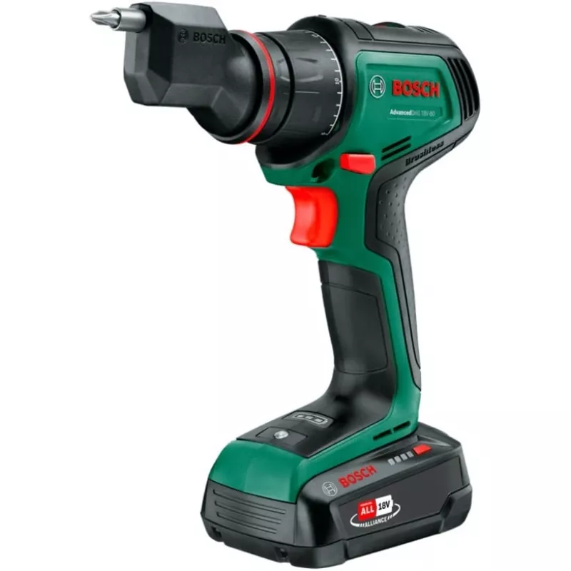 Bosch Home and Garden AdvancedDrill 18V-80 QuickSnap Atornillador-taladro con batería 18,0 V (06039E2004)