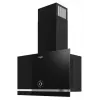 Whirlpool WHVA 62F LM K Campana de pared, 59,8 cm, 485 m³/h, mecánica, LED, negra