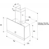 Whirlpool WHVA 62F LM K Campana de pared, 59,8 cm, 485 m³/h, mecánica, LED, negra