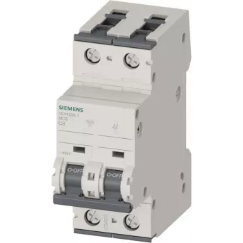 Siemens 5SY42087 SENTRON 5SY4 Interruptor automático 2P C 8A 400V 10kA carril DIN
