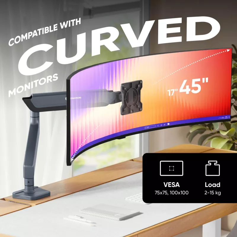 ONKRON G95-G soporte de mesa para monitores de 17-45