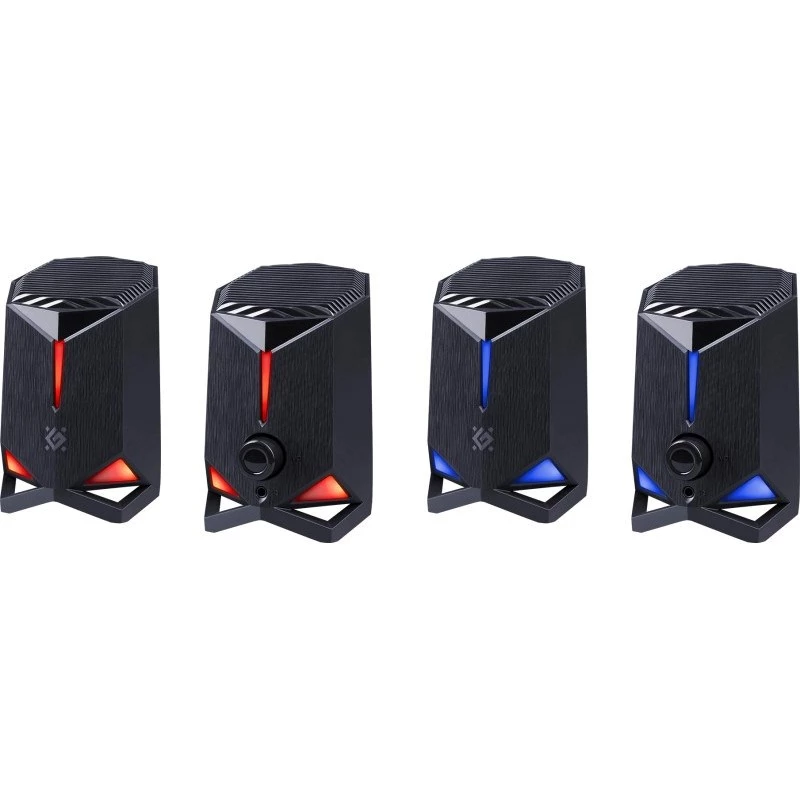 Defender Rocket 2.0 altavoces para PC 6W LED negro