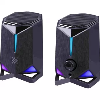 Defender Rocket 2.0 altavoces para PC 6W LED negro