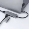 AUKEY CB-C63 hub USB-C ultra slim 4 en 1 aluminio gris espacial
