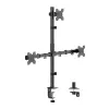 LOGILINK soporte para triple monitor para pantallas de 17-27 inch, 10 kg por brazo, negro