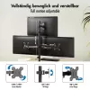LOGILINK soporte para triple monitor para pantallas de 17-27 inch, 10 kg por brazo, negro