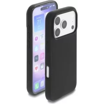 Delock Funda protectora para iPhone 17 Pro compatible con MagSafe, silicona Soft-Touch, Negro (81645)