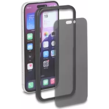 Delock Protector de pantalla de cristal templado con privacidad para Apple iPhone 17 Pro, Anti-Spy 4 direcciones, con ayuda de instalación (81646)